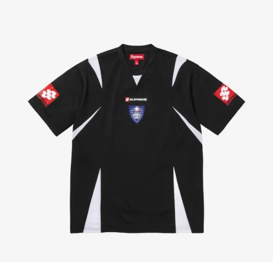 Supreme Crest Soccer Jersey Black - 24FW