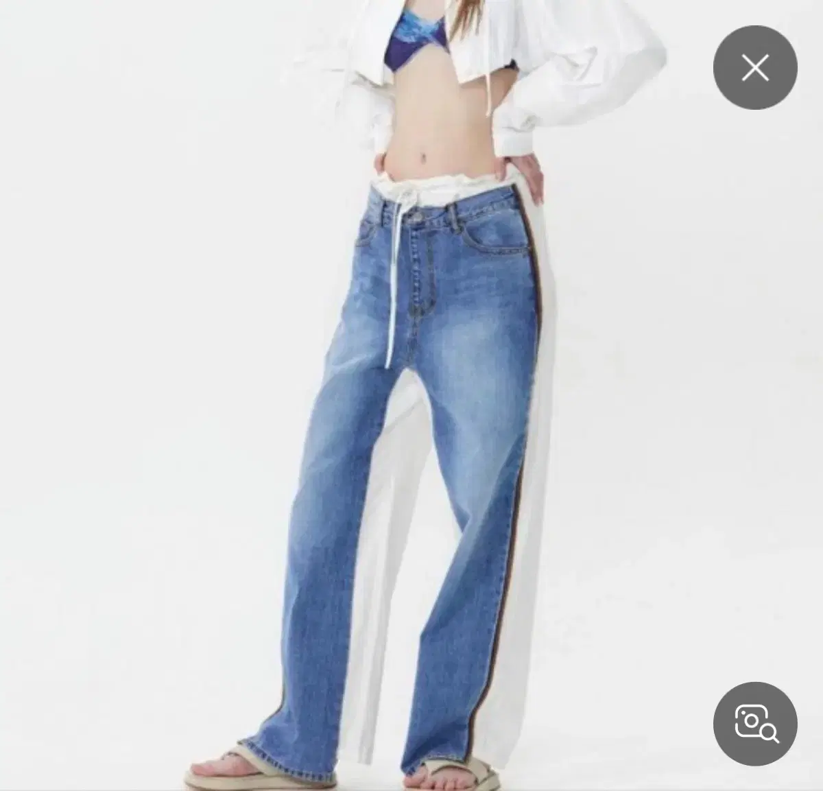 더오픈프로덕트 오픈와이와이 front jeans cotton pants