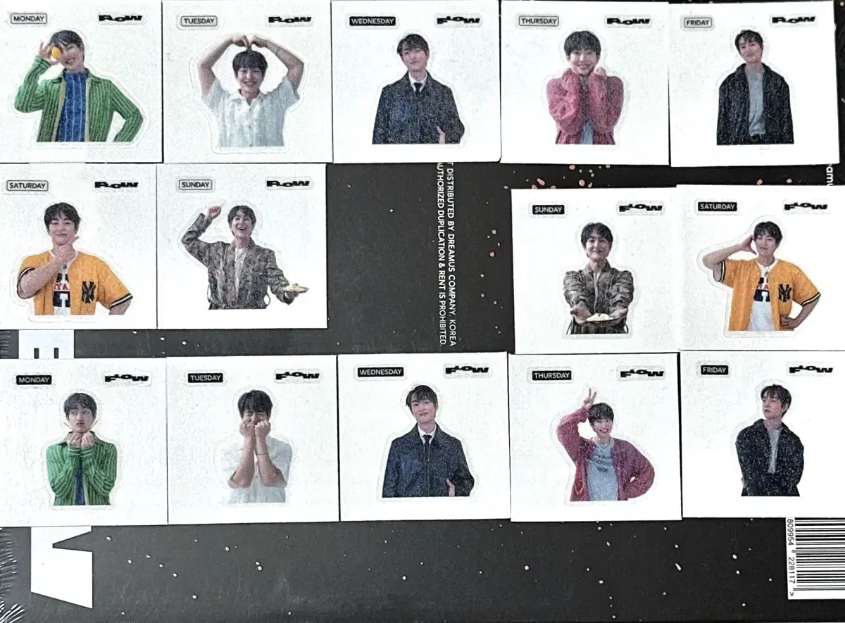 Shinee onew FLOW Charms Bandseals 14 Bandseals full set in bulk