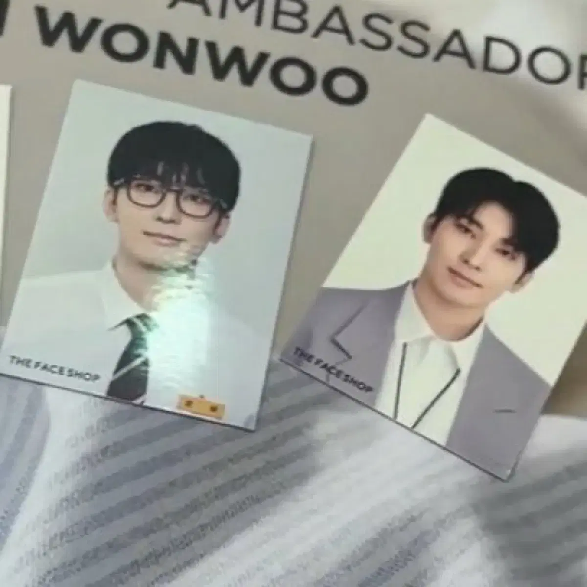 SEVENTEEN wonwoo TheFaceShop 2 shares of stock WTS