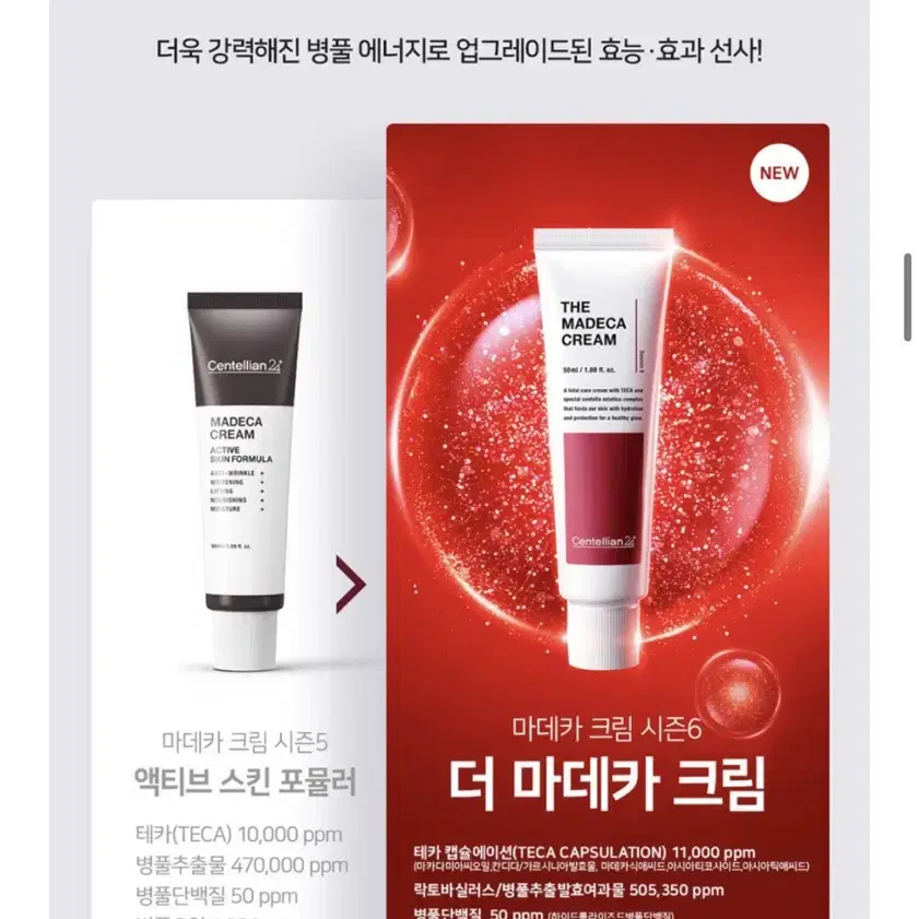 (새상품) 동국제약 센텔리안24 더 마데카크림 시즌6 45ml, 15ml