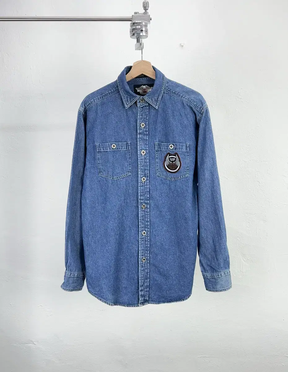 Harley-Davidson 105th Anniversary Patch Twin Pocket Denim Shirt