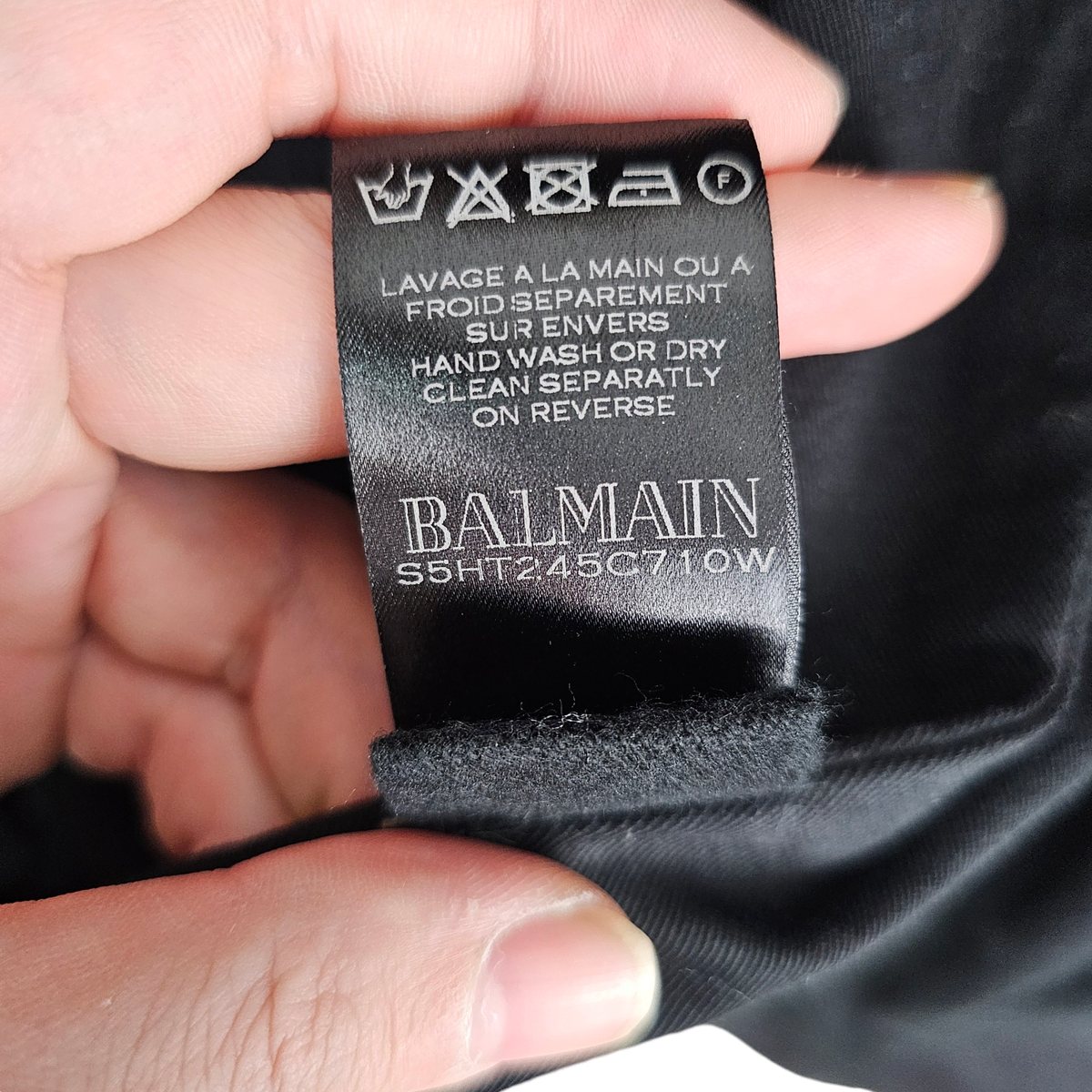 [M] BALMAIN 발망 코팅 코튼 라이더 집업 자켓