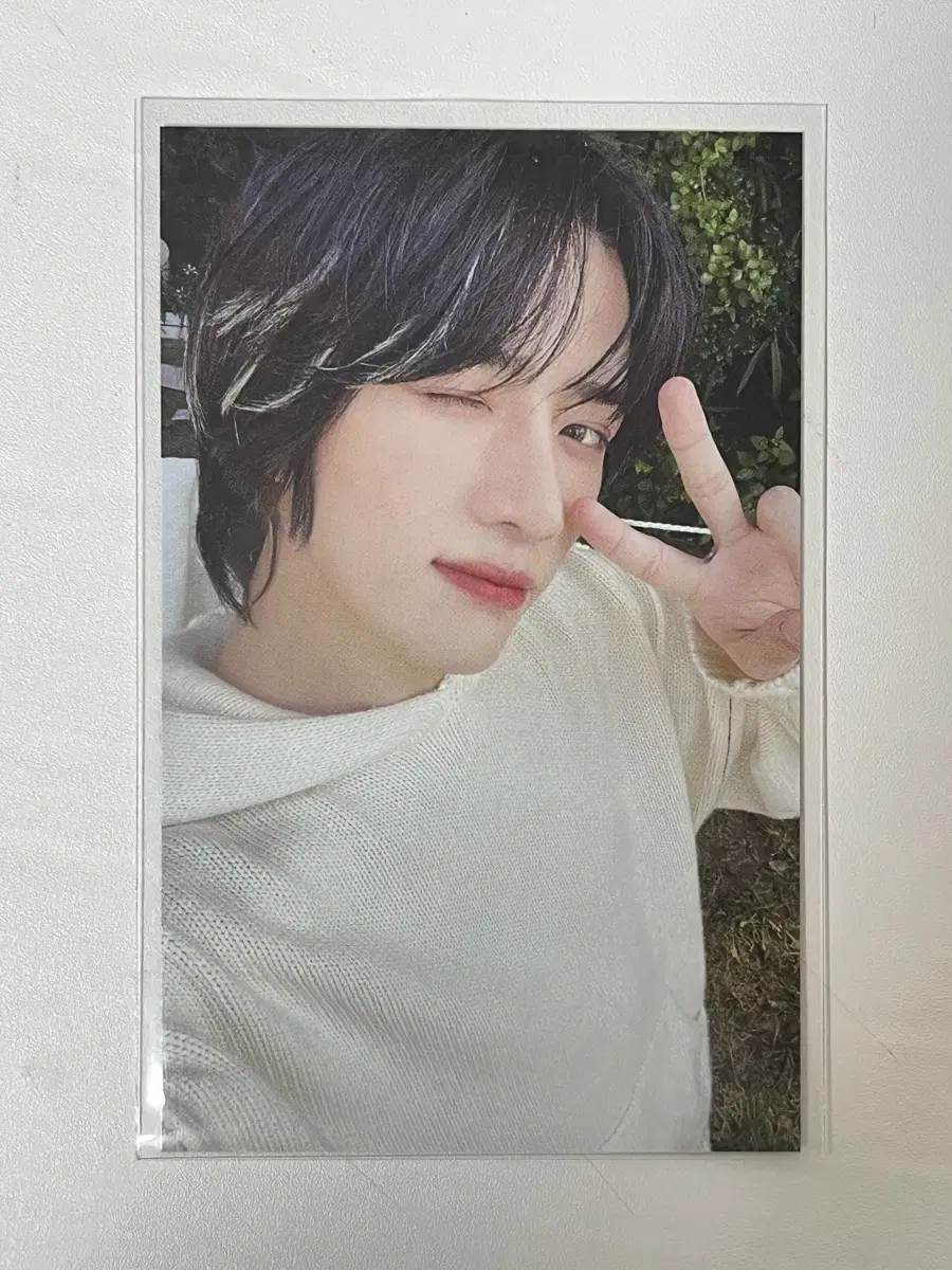 txt beomgyu photocard membership moa kit paoi long hair