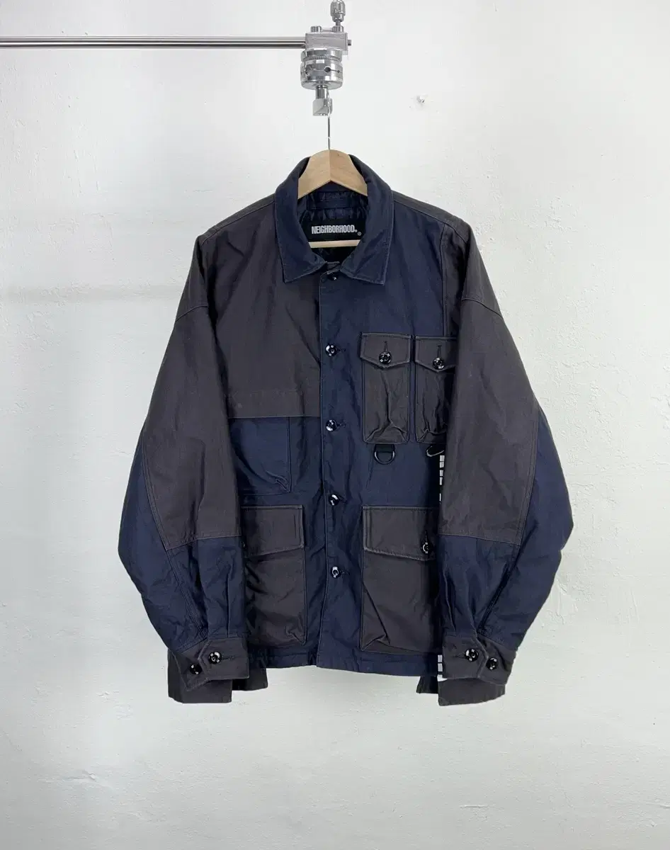 Neighborhood Hooded Multi-Flap Pocket Combat Jacket