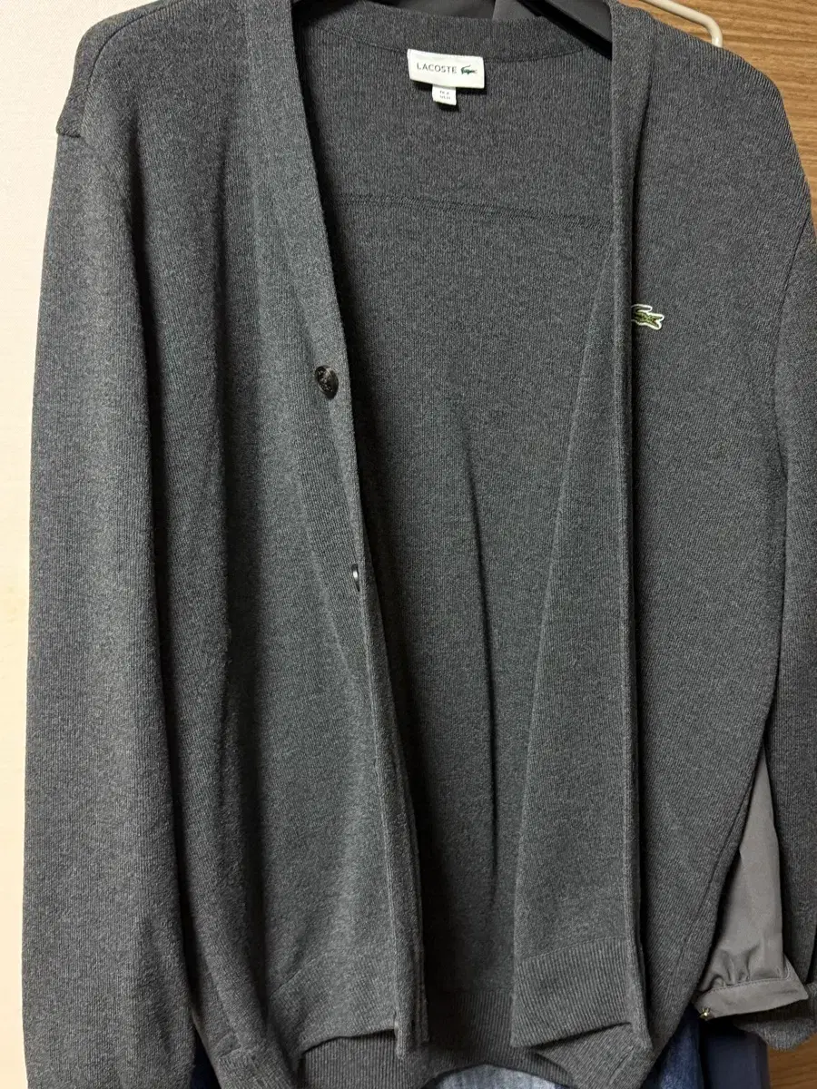 Lacoste Wool V-neck cardigan for Men