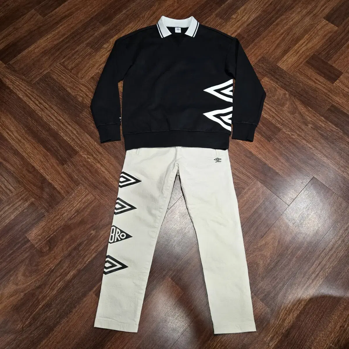 Umbro black and beige top and pants set