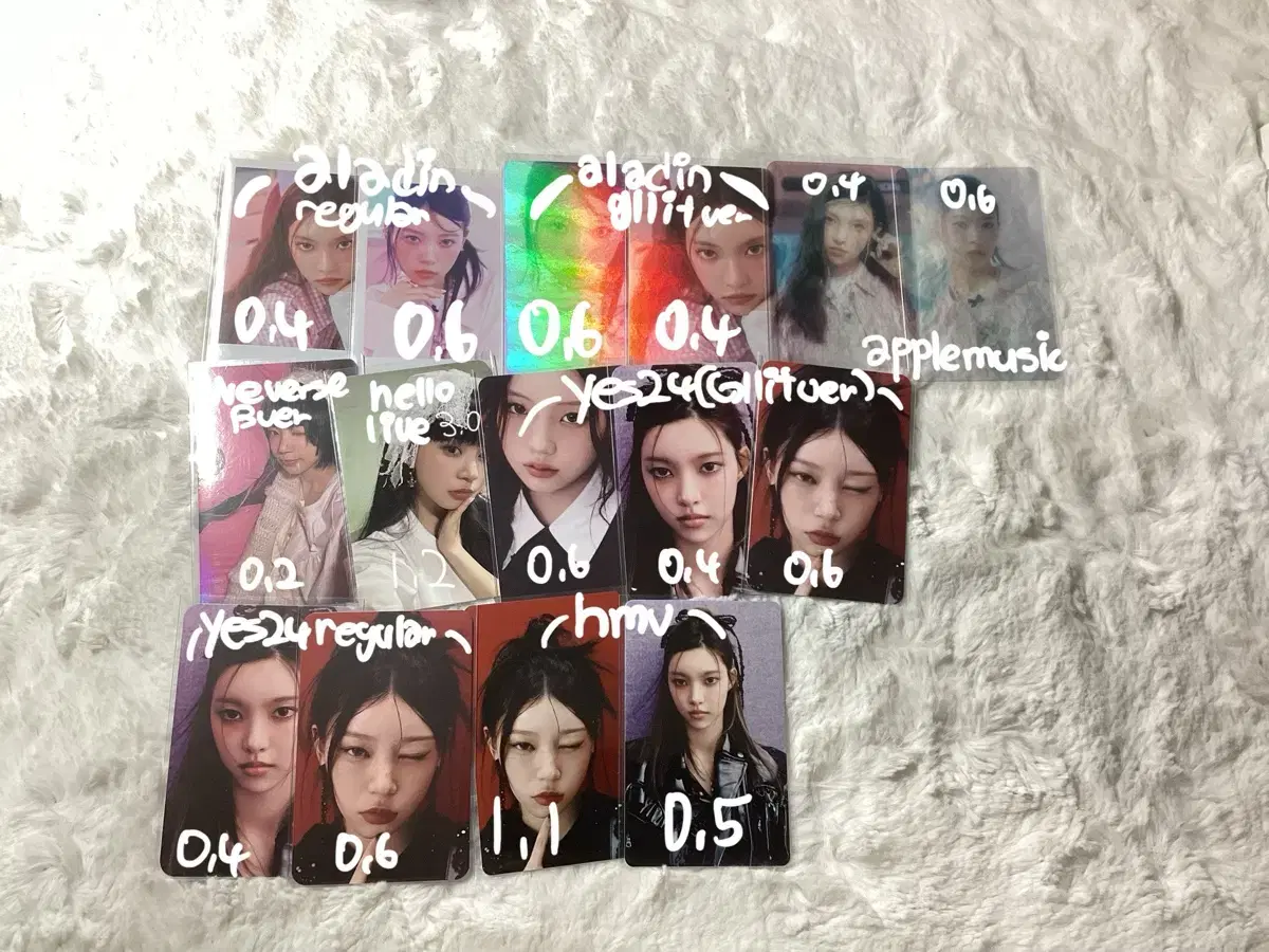 eyeletphotocard apple music aladin yes24 alpo hmv hello live weverse