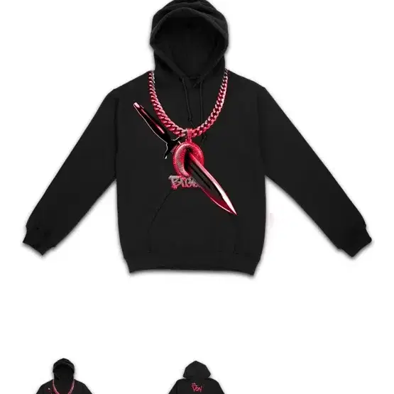 킹본 Oblock Chain Hoodie 오블락 체인 후드