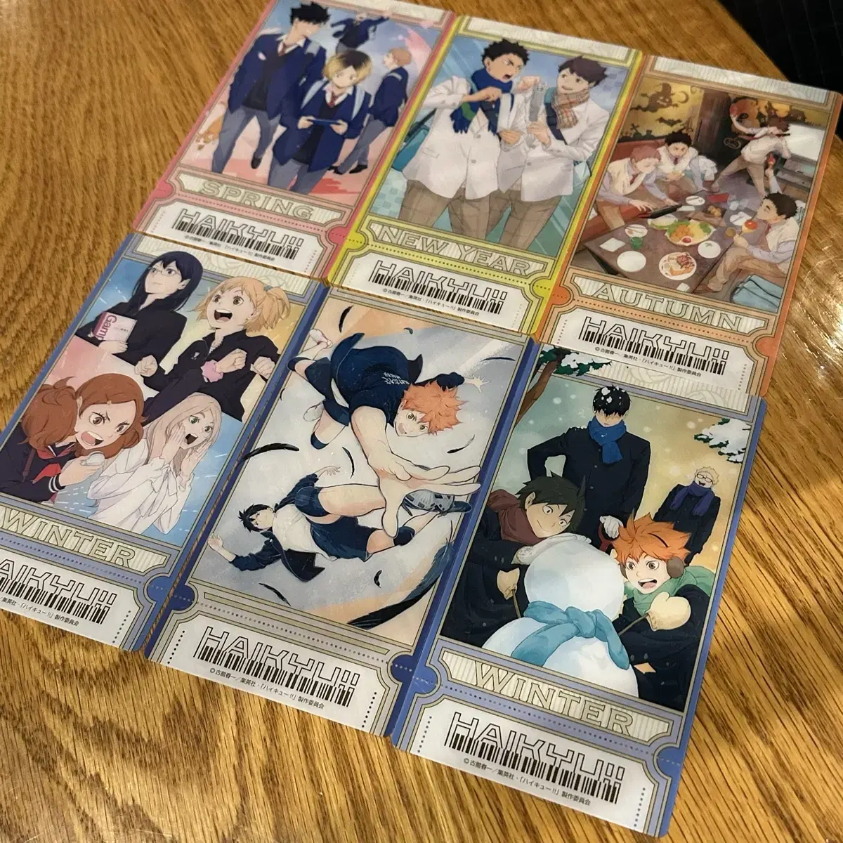 Haikyuu Visual Clear Ticket Card (bulk)