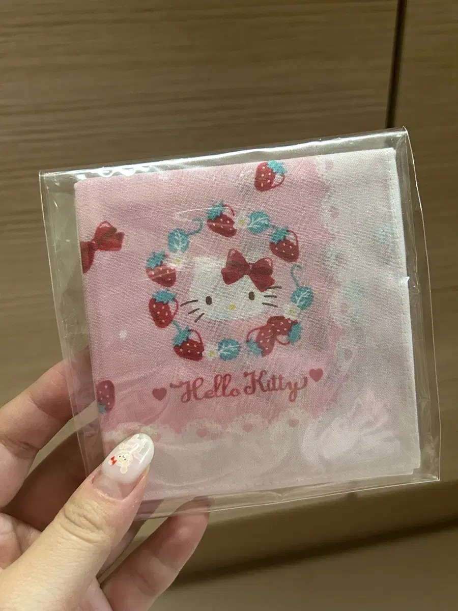 Hello Kitty strawberry handkerchiefs sold together in a bundle