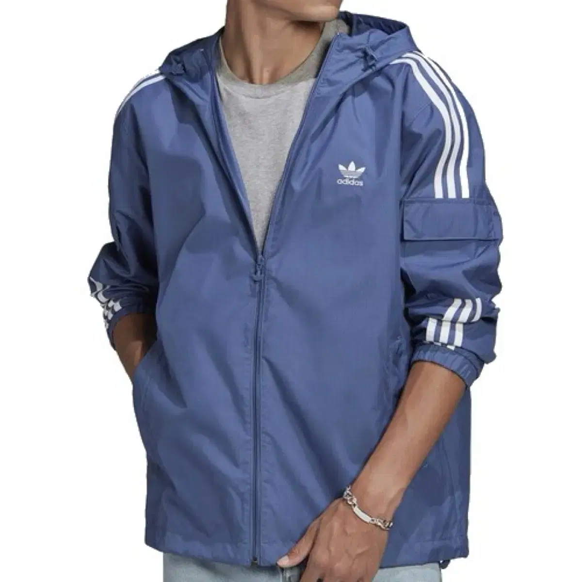 Adidas Adidas AdColor Classic 3S Windbreaker Windbreaker Jacket bloo GN346