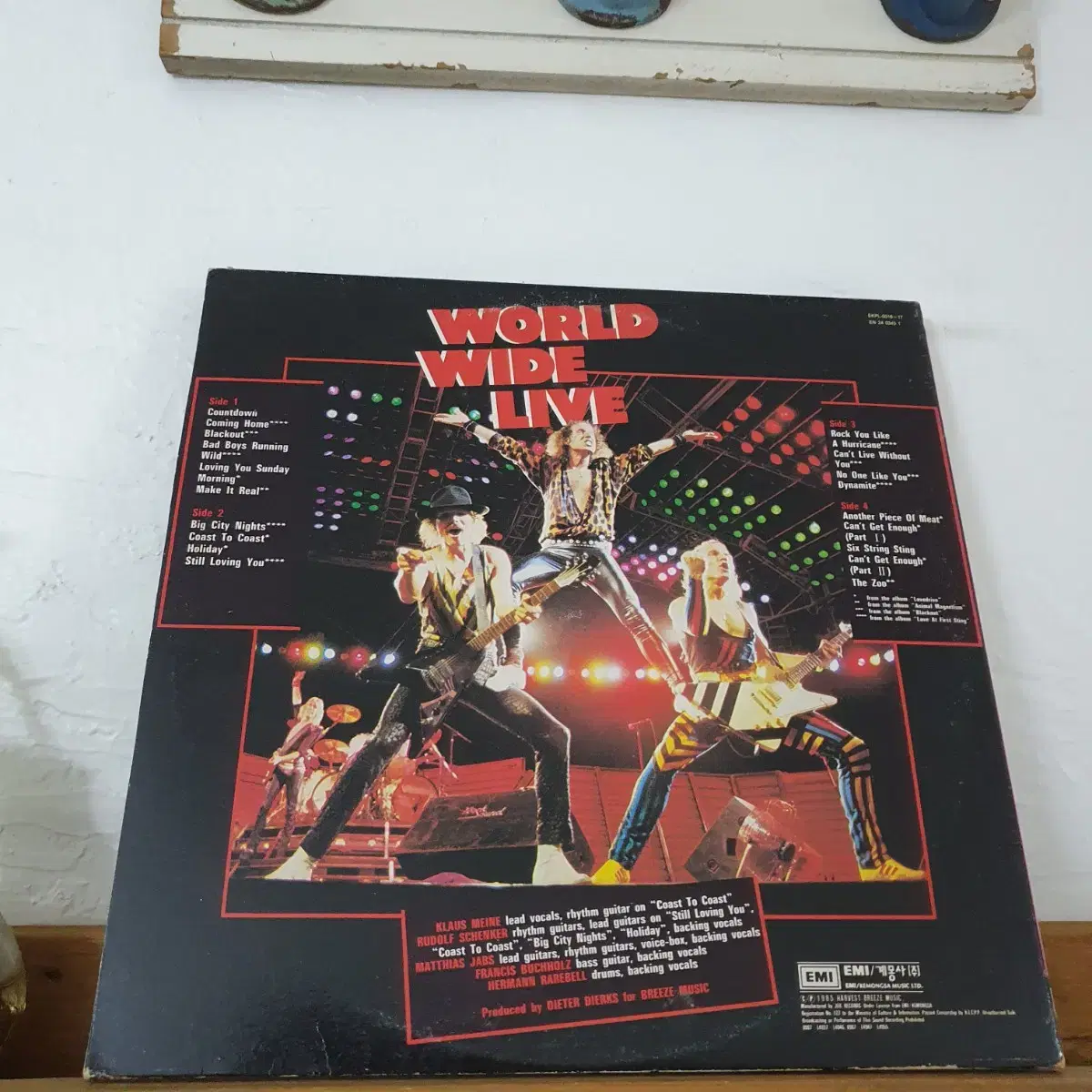 스콜피온스 LIVE  2LP  1985