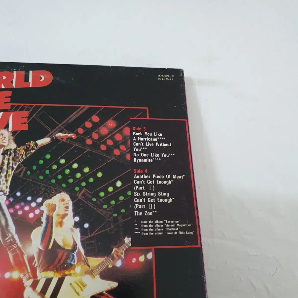 스콜피온스 LIVE  2LP  1985