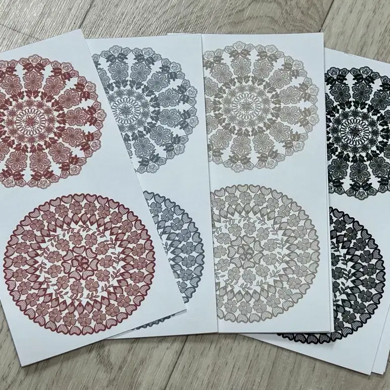 까꽁이의 꼼지락 ornate doily (떡메) 25매 소분일괄세트