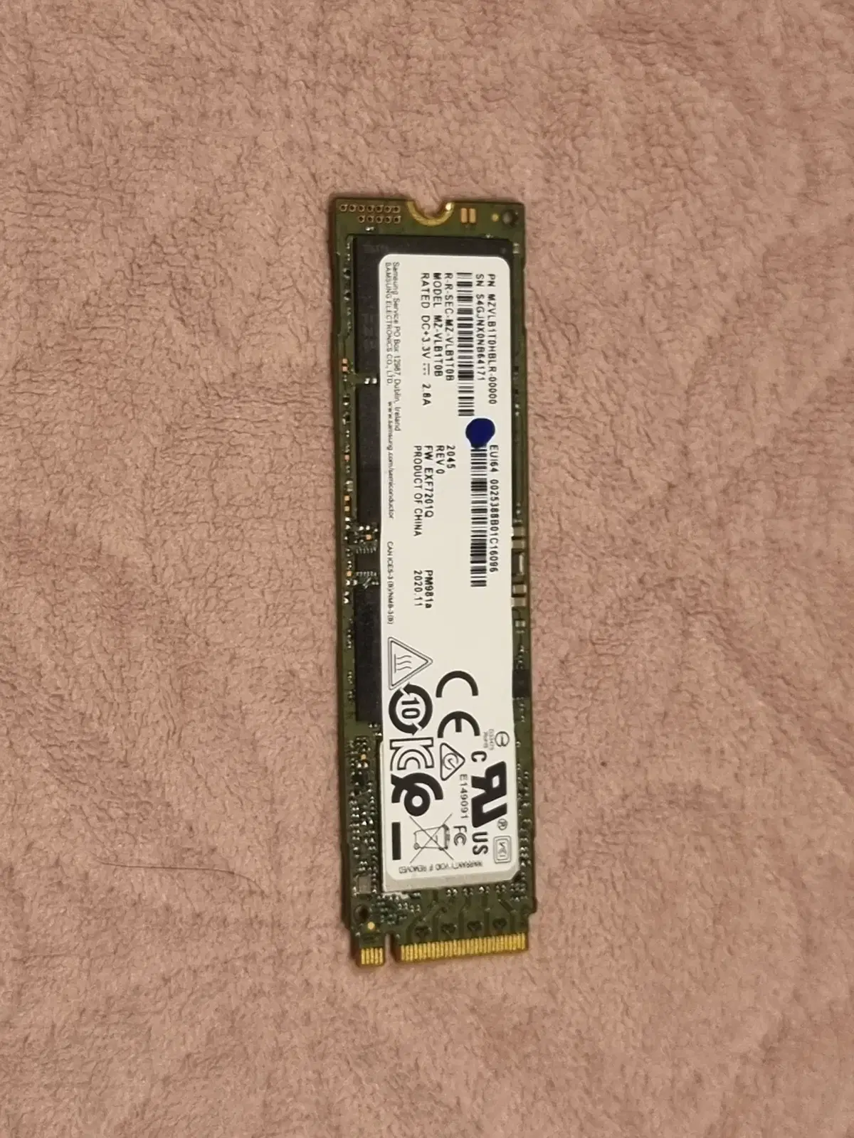 삼성 PM981a NVMe SSD 1TB