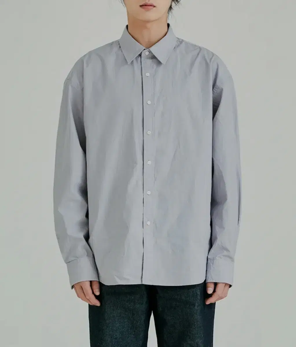 L New Arrival Union Bloo Laundry Shirt Lavender Gray 100