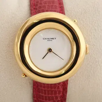 쇼메 CHAUMET SV925 볼록 글래스 화이트 다이얼 여성용 쿼츠