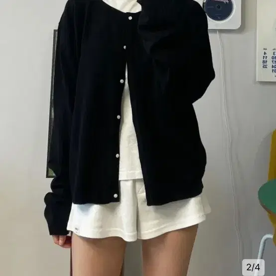 글로니 G CLASSIC LOOSE FIT CARDIGAN