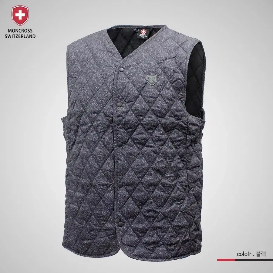 Monk Cross Quilted Vest