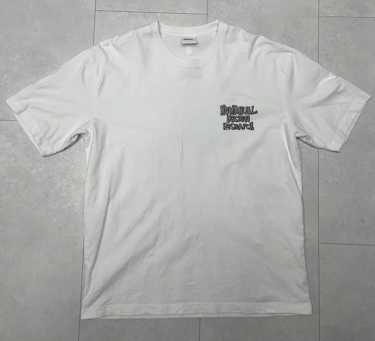 [L]No Manual White Short Sleeve