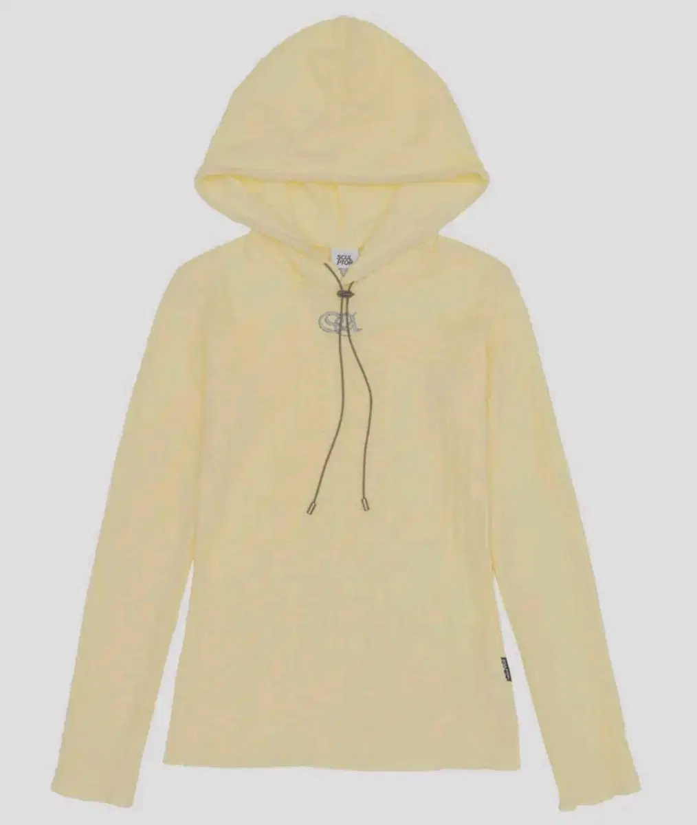 스컬프터 E-string Crinkle Hoodie Lemon M사이즈