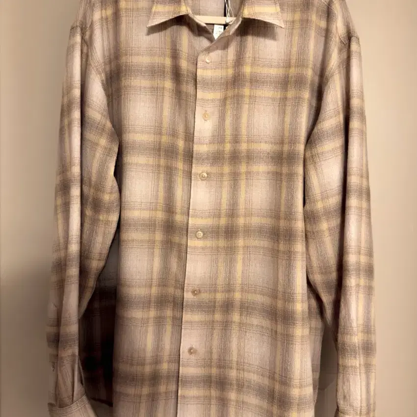 AURALEE | 오라리 Aurari 24FW Airy Wool Check Shirt Yel #오라