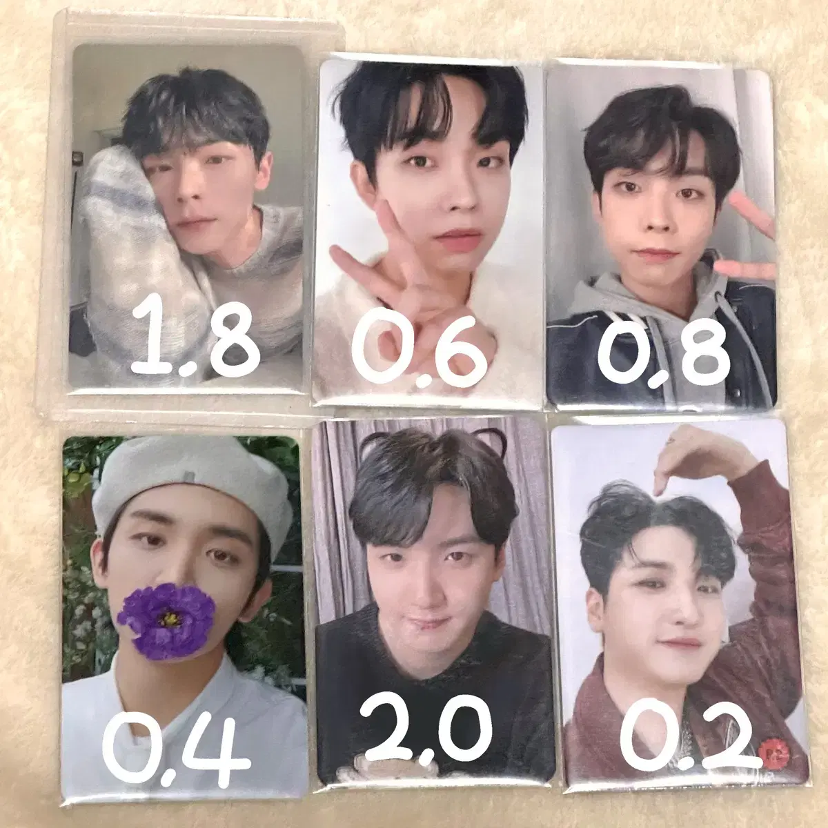 LUCY lucy shin yechan choi sangyeop cho wonsang shin gwangil photocard