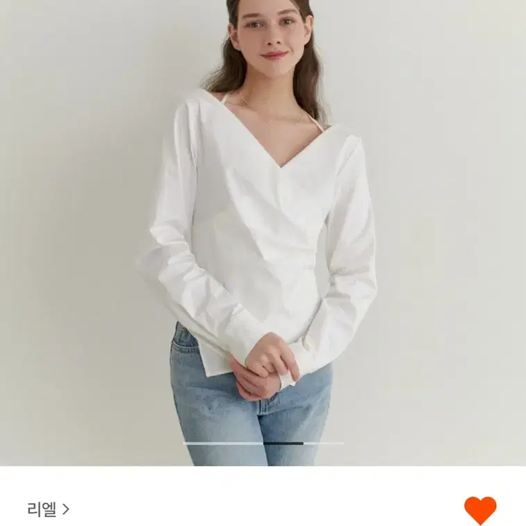 리엘 Twine wrap blouse (ivory)