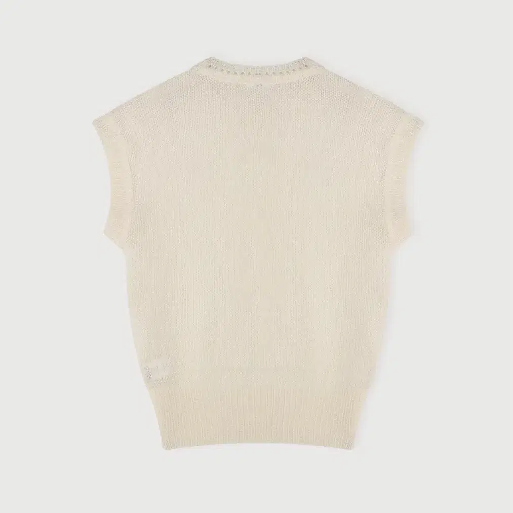 에토스 U-NECK LOOSE SLEEVELESS KNIT(아이보리)