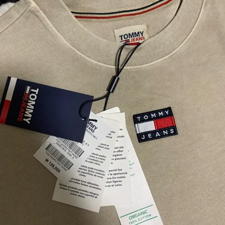 S)타미진스 새것 오버핏 반팔 티셔츠 택o 빈티지 tommy jeans