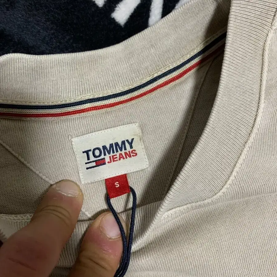 S)타미진스 새것 오버핏 반팔 티셔츠 택o 빈티지 tommy jeans