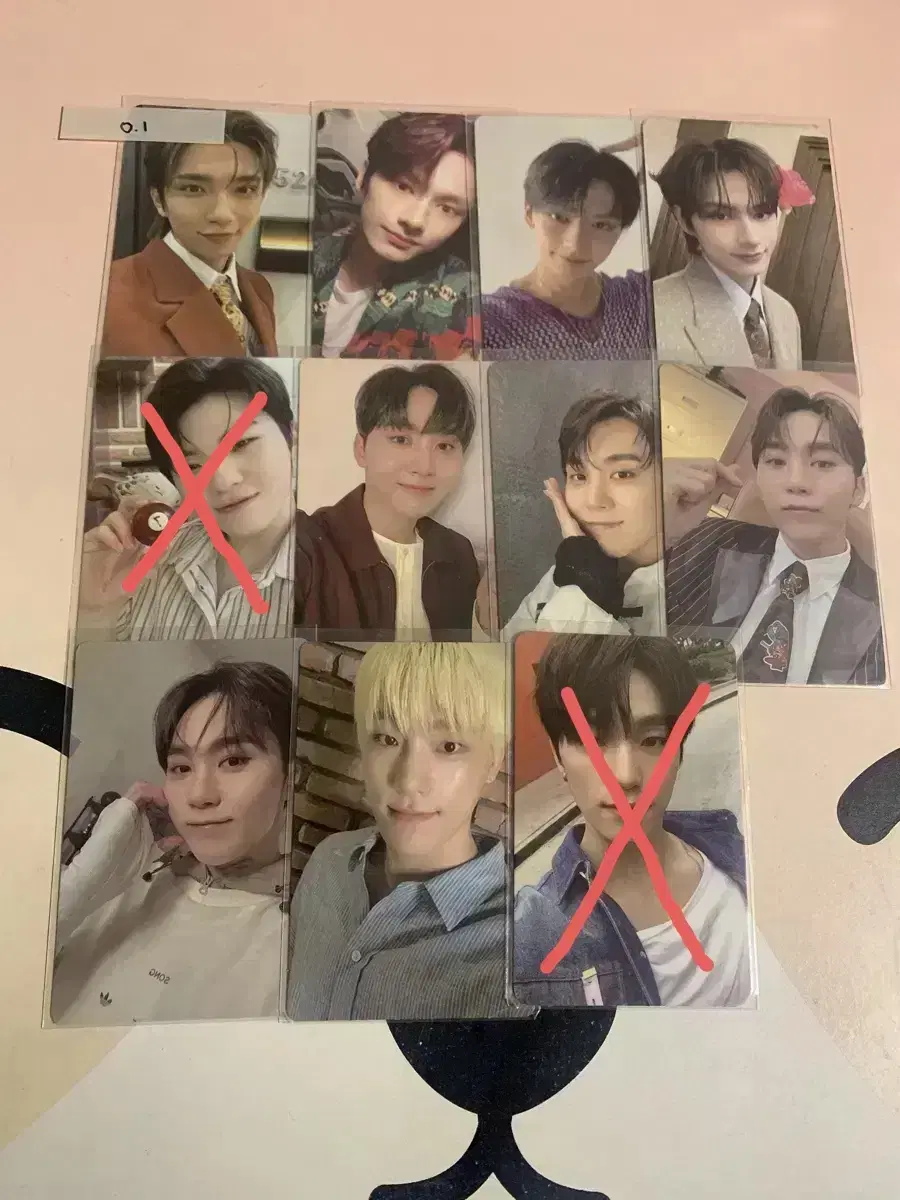 0.1) seventeen joshua jun woozi seungkwan dino photocard source wts sell