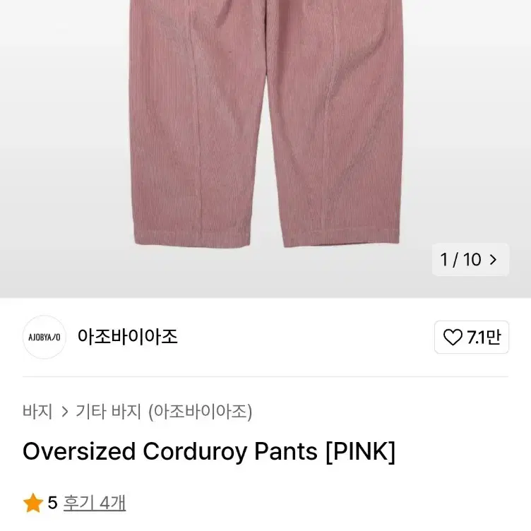 Oversized Corduroy Pants