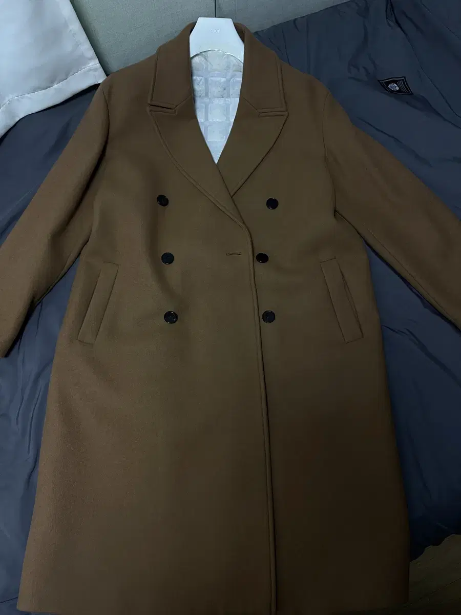 Coors Coors MTR Overfit Double Long Coat, Tan Brown, M