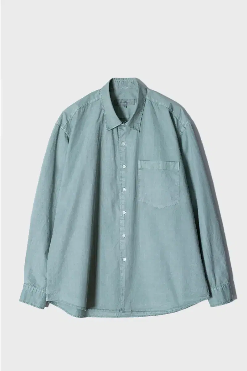 First Floor Garment Dyed Box Shirt Varan Jade 50