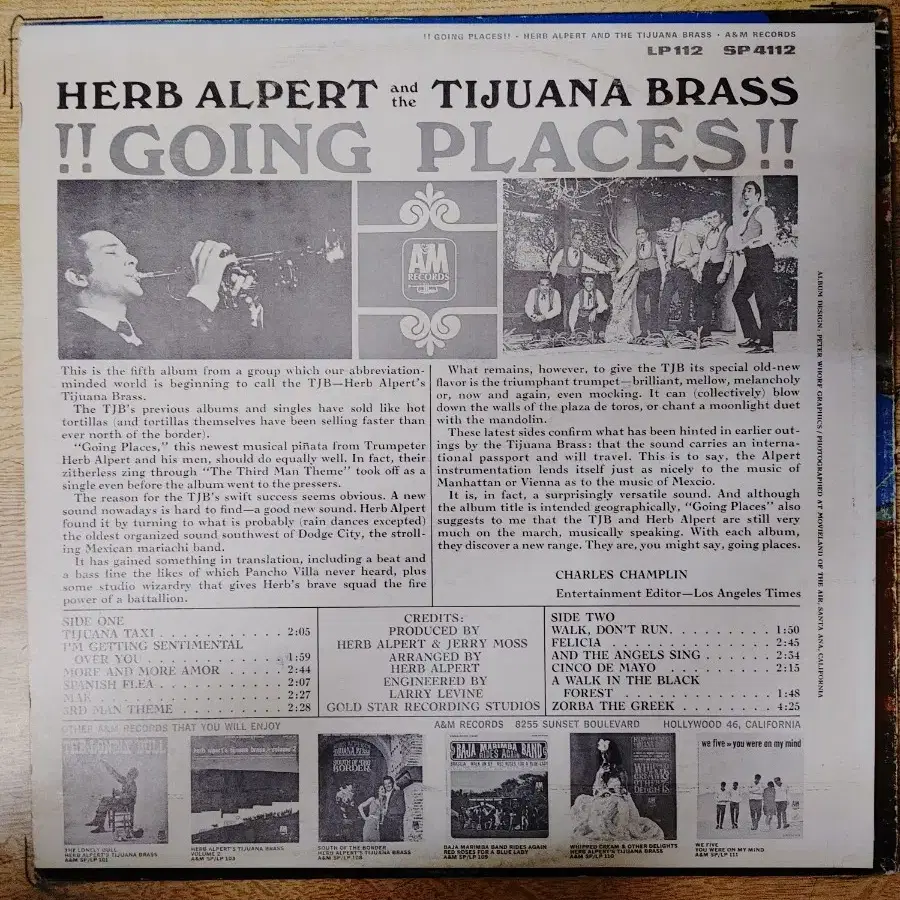 HERB ALPERT 음반 g (LP 턴테이블 오디오 앰프