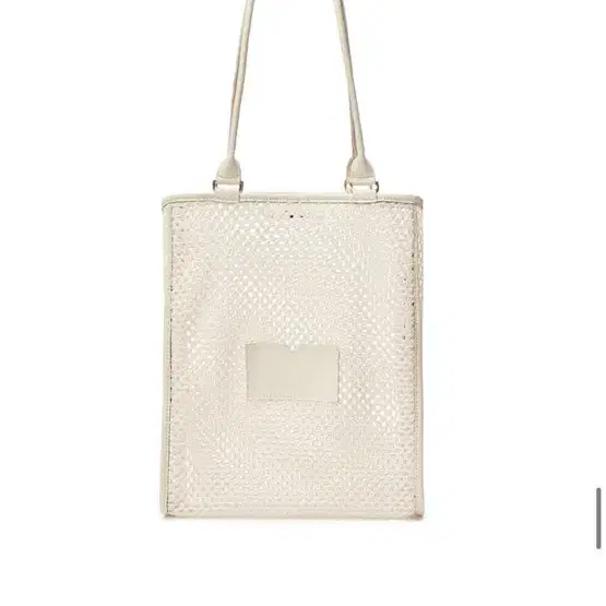 EN OR 엔오르 가방 LEATHER-TRIMMED MESH BAG