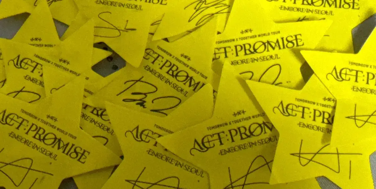 Tomorrow X Together Concert sign Confetti Sharing wts Read More