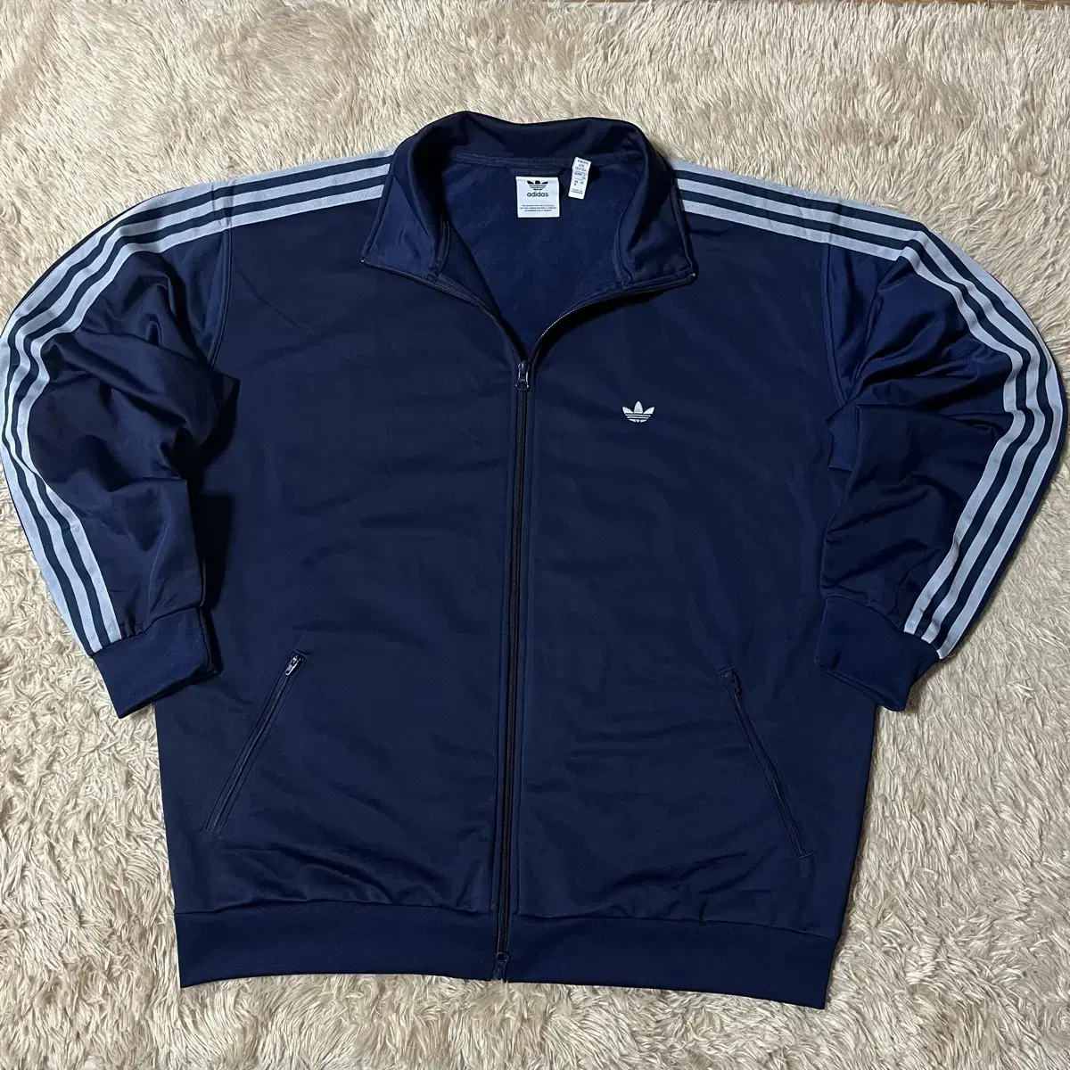 XL Adidas Sky Blue Navy Europa Track Top Jersey