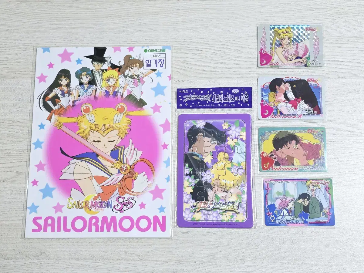 Sailor Moon Notebook (Notebook), Mini Puzzle, Kardas