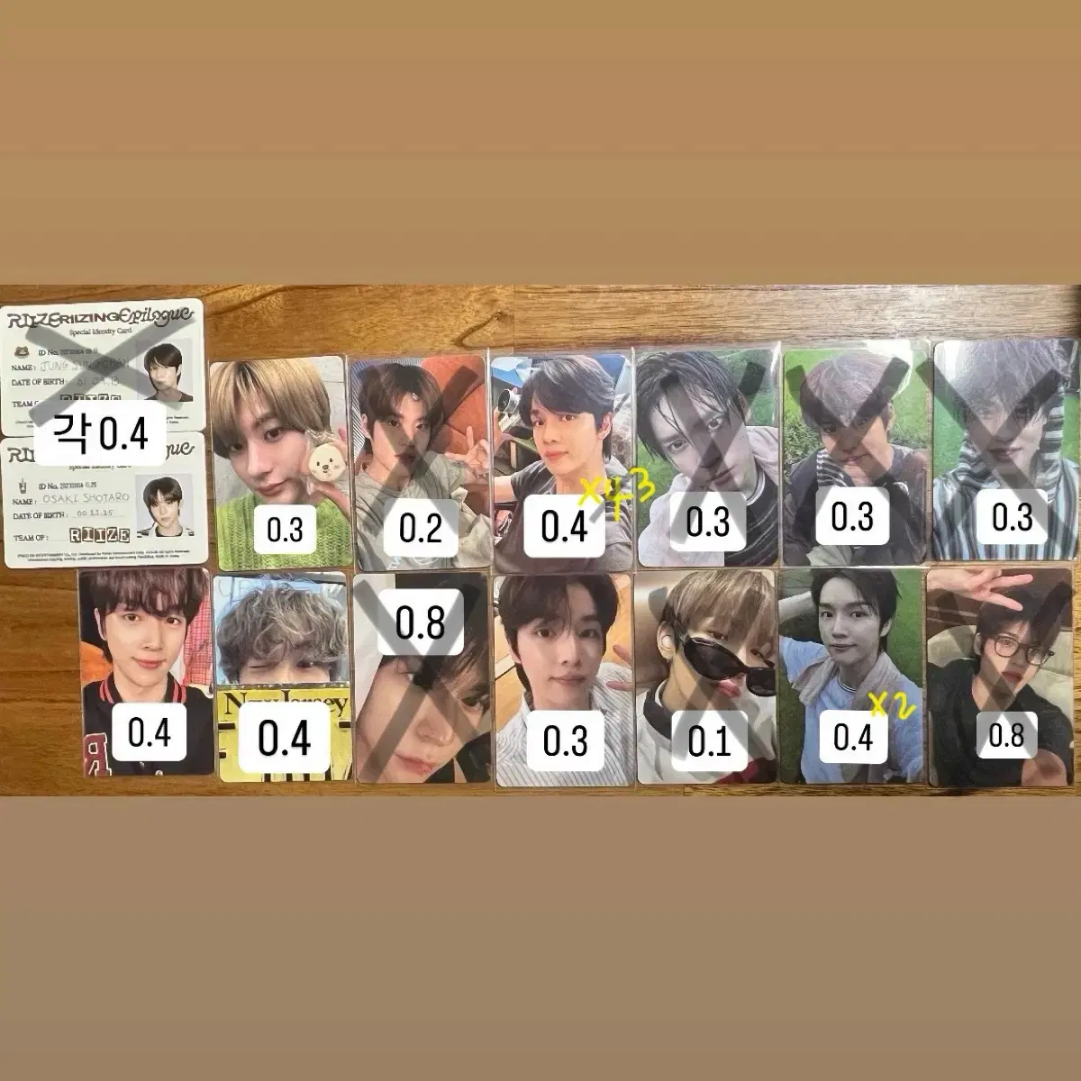 Lowest price) riize Epilogue album photocard WTS