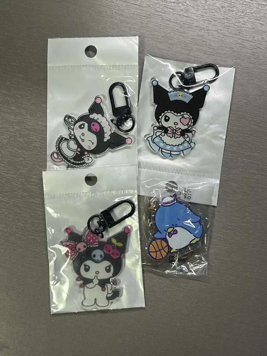 Kuromi Tuxedo Sam acrylic keyring