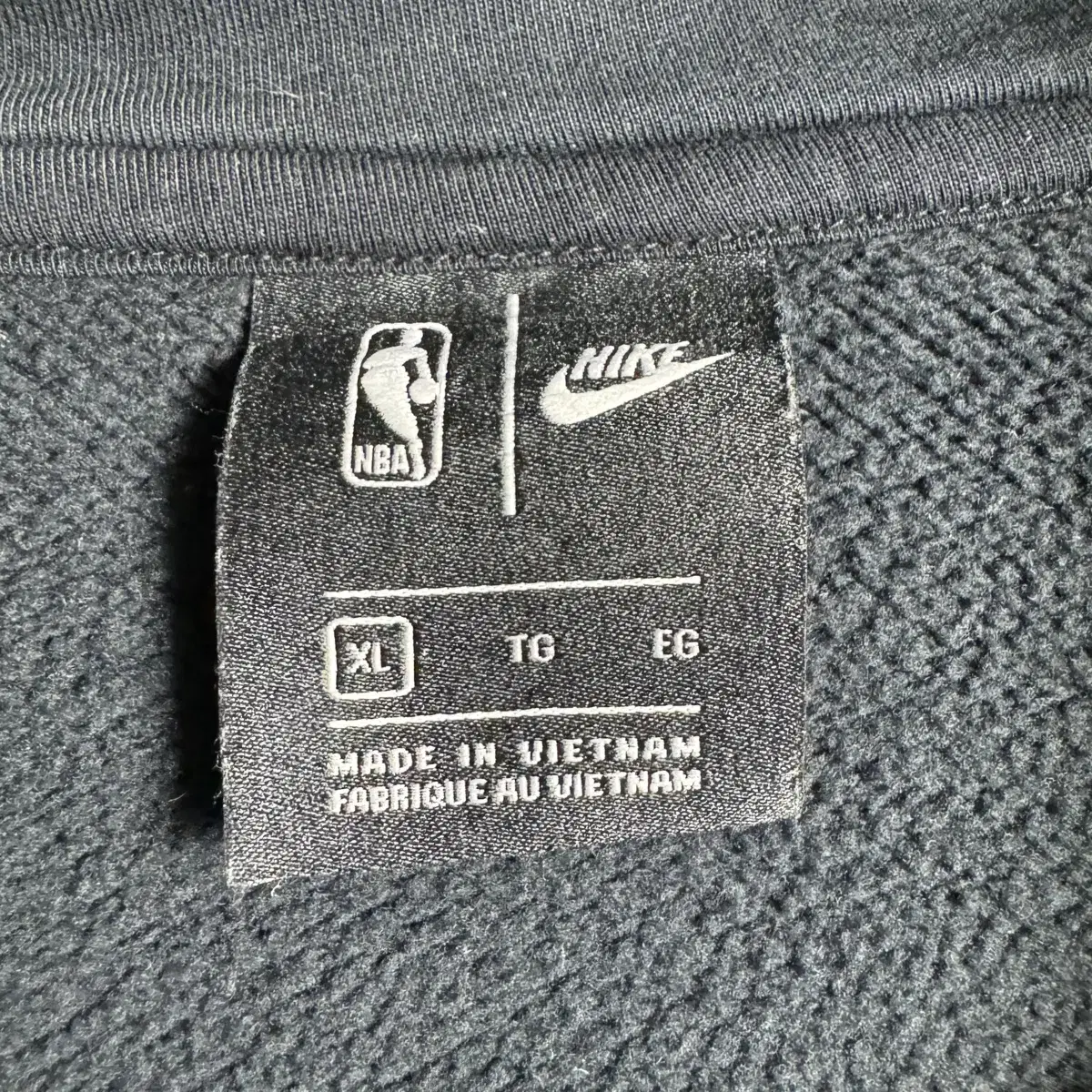 NIKE x NBA 나이키 로고 후드티 집업티 설날 에디션 검은색 XL