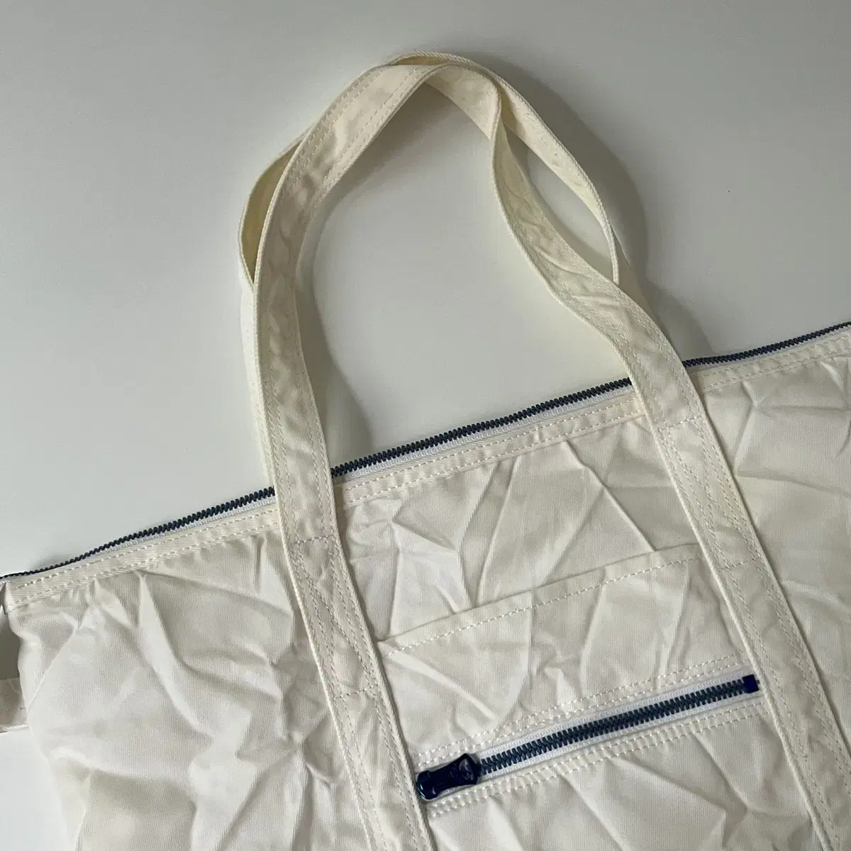 요시다포터 - pleats tote bag (white)