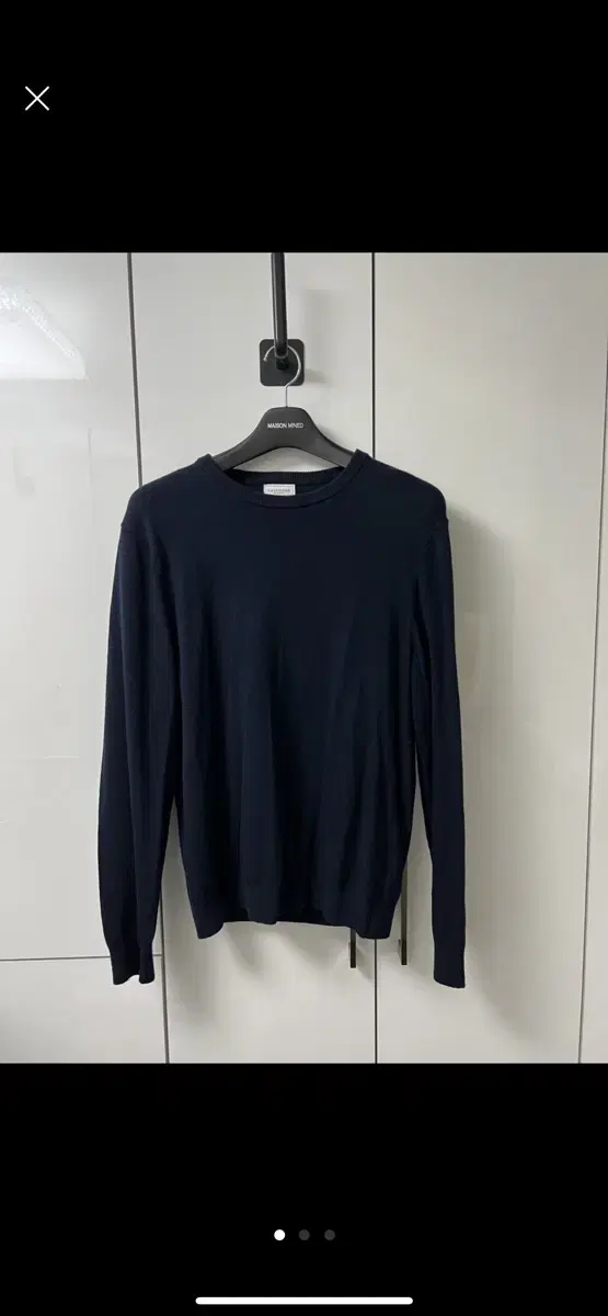 [L,100] OLZEN Cashmere knit in navy