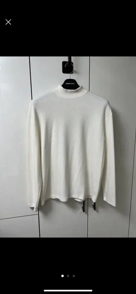 [L] Middle pola Ivory Knit