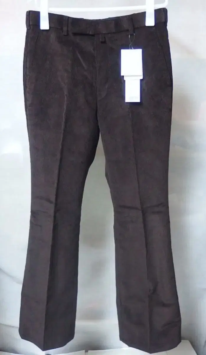 John Lawrence Sullivan Dark Brown Corduroy Flared Pants