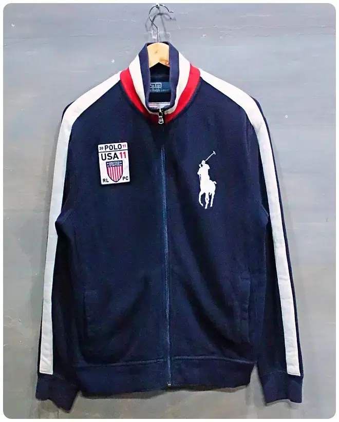 [L] Polo Ralph Lauren USA Big Pony Sweat Track Top Jersey (20% off)