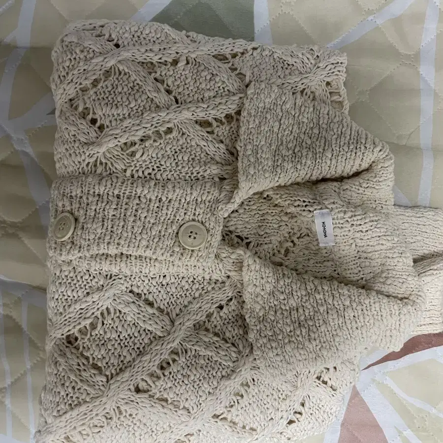 모노하 summer knitting cardigan 베이지